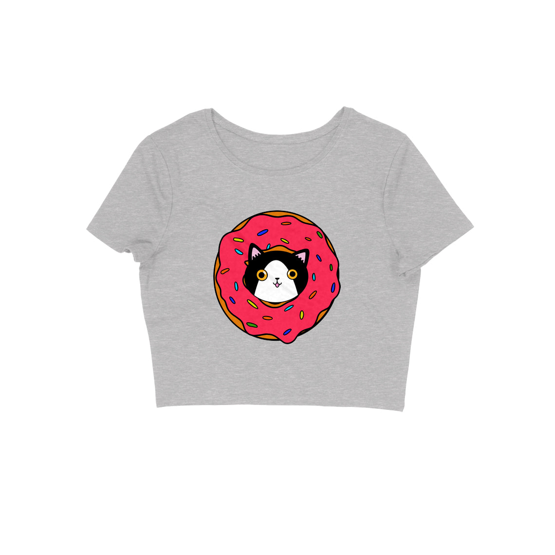 Donut Cat Crop Top