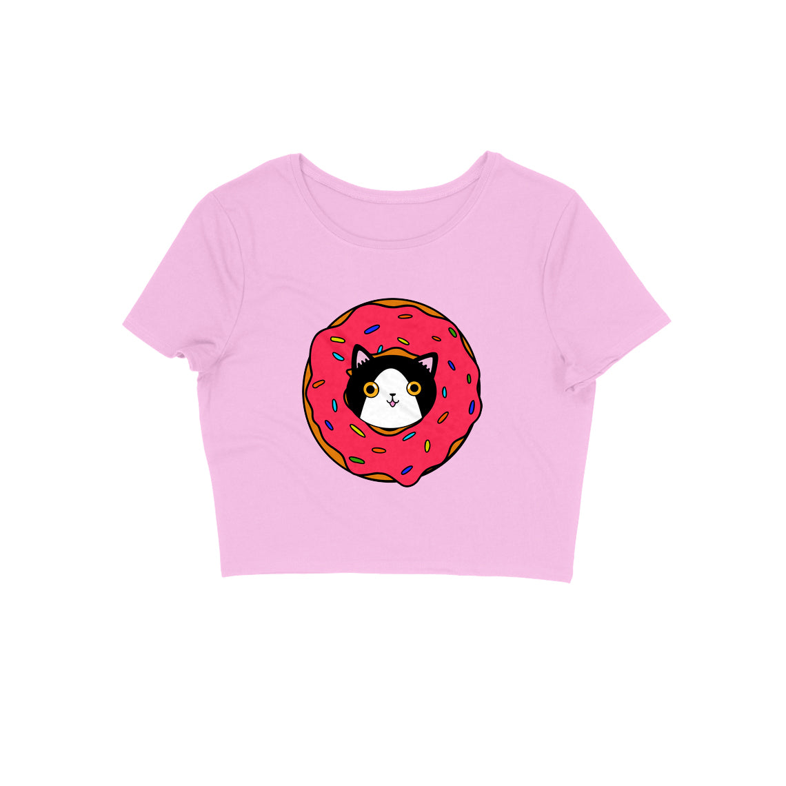 Donut Cat Crop Top