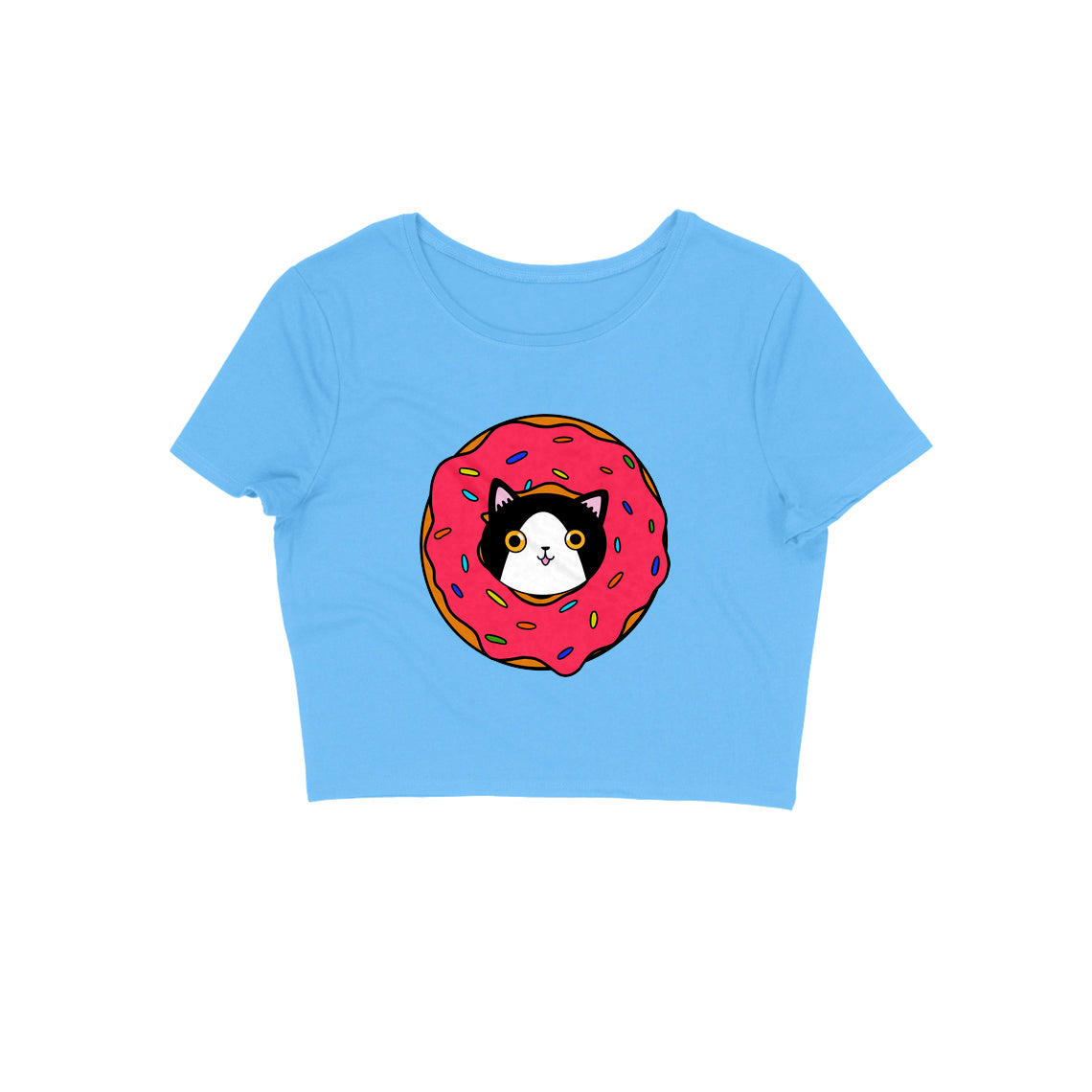 Donut Cat Crop Top