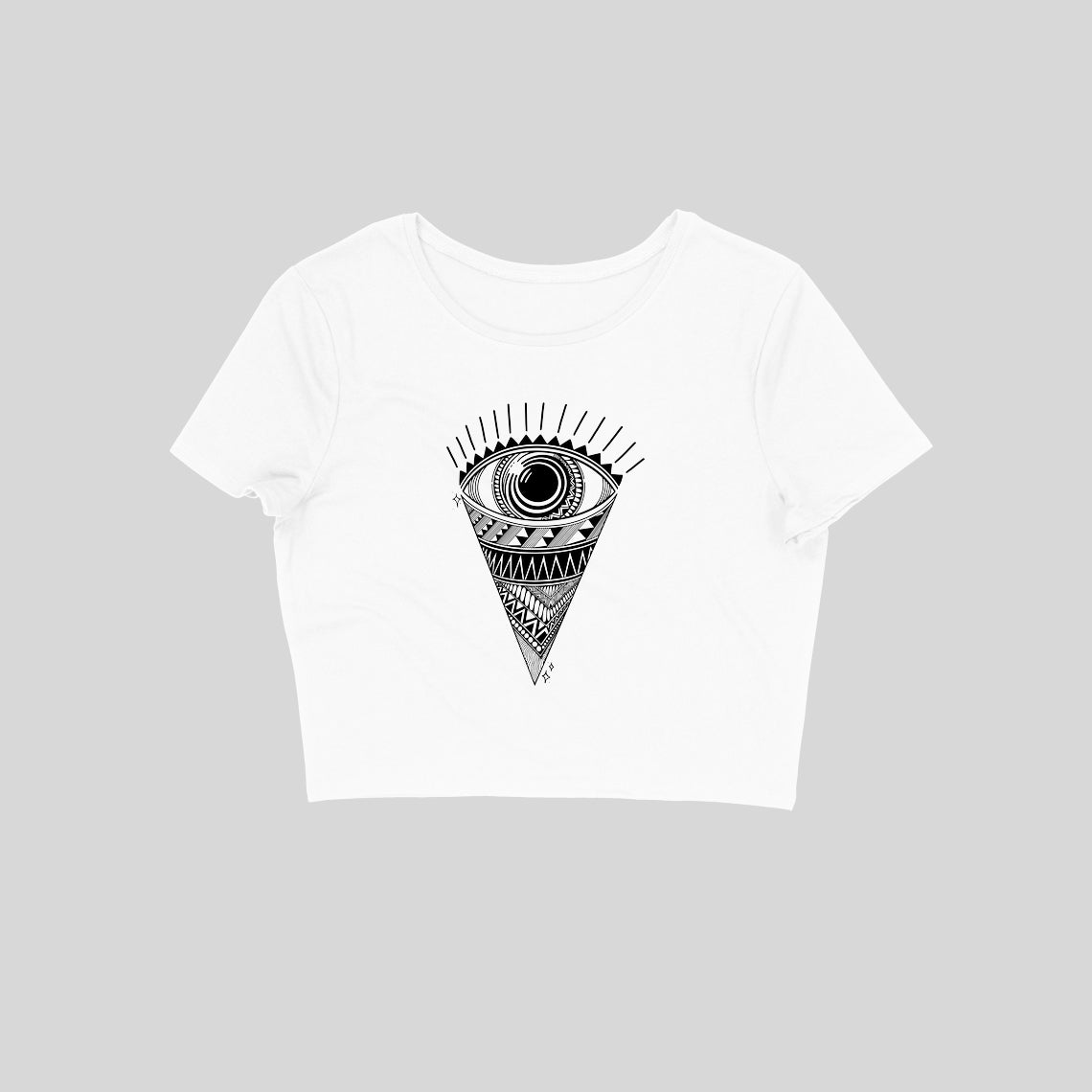 Zentangle Eye Crop Top