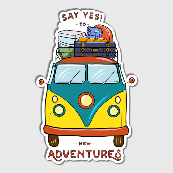 New Adventures Sticker