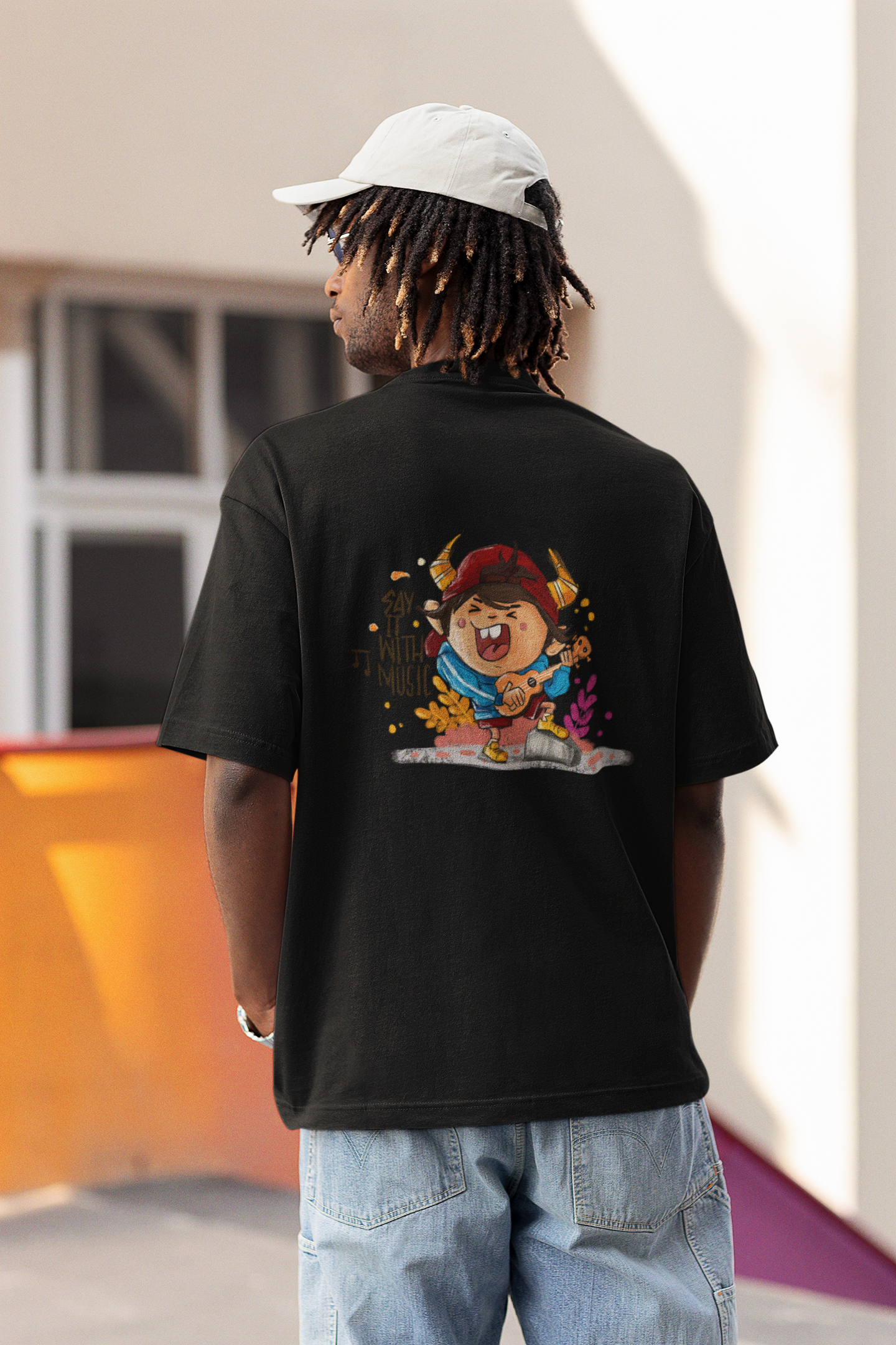 Say It With Music Oversized Unisex T-shirt