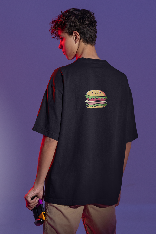 Pocket Burger Oversized Unisex T-shirt