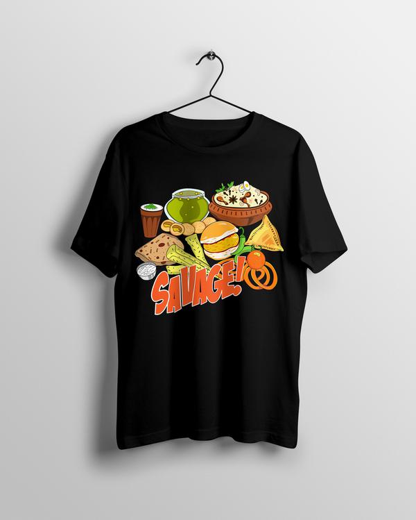 Savage Indian Food T-shirt - Calenvie