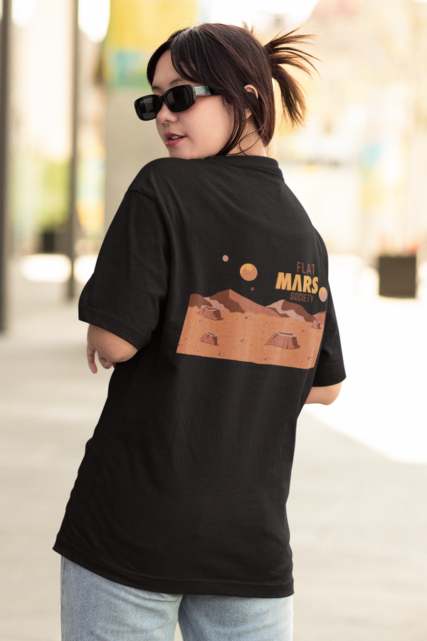 Flat Mars Society Oversized T-shirt