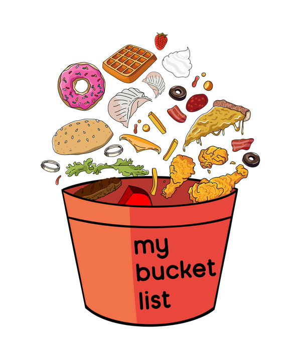 My Bucket List Hoodie by Satavisha