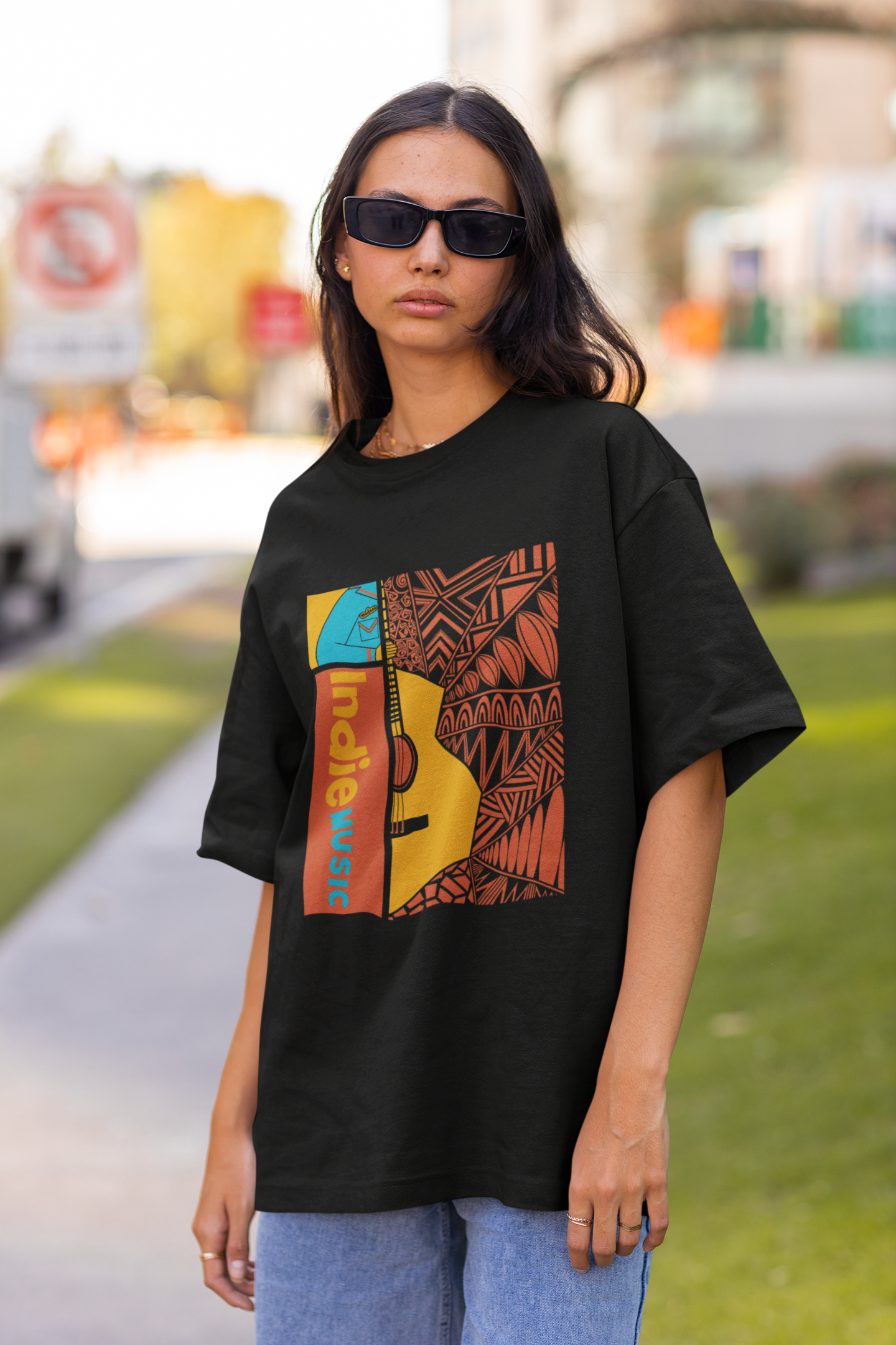 Indie Music Oversized Unisex T-shirt
