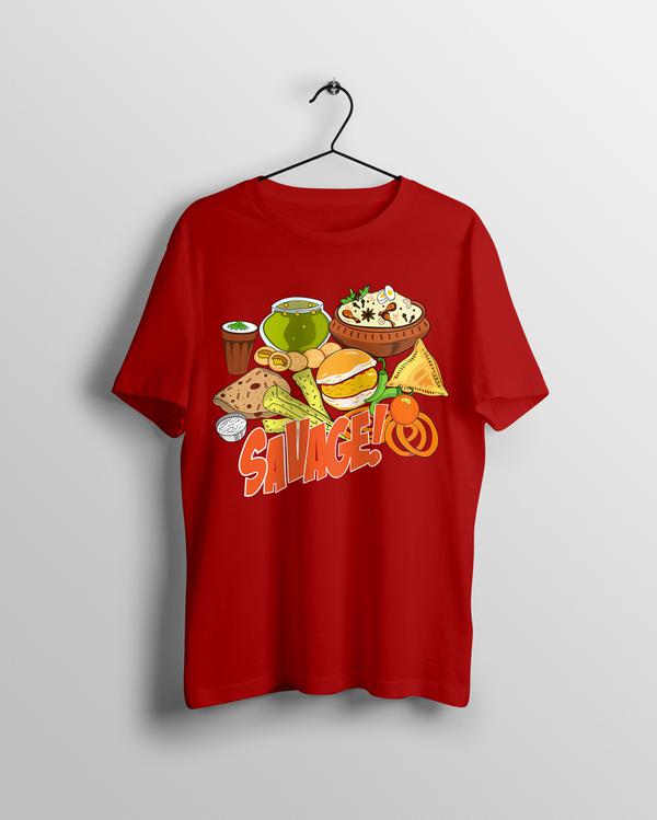 Savage Indian Food T-shirt - Calenvie