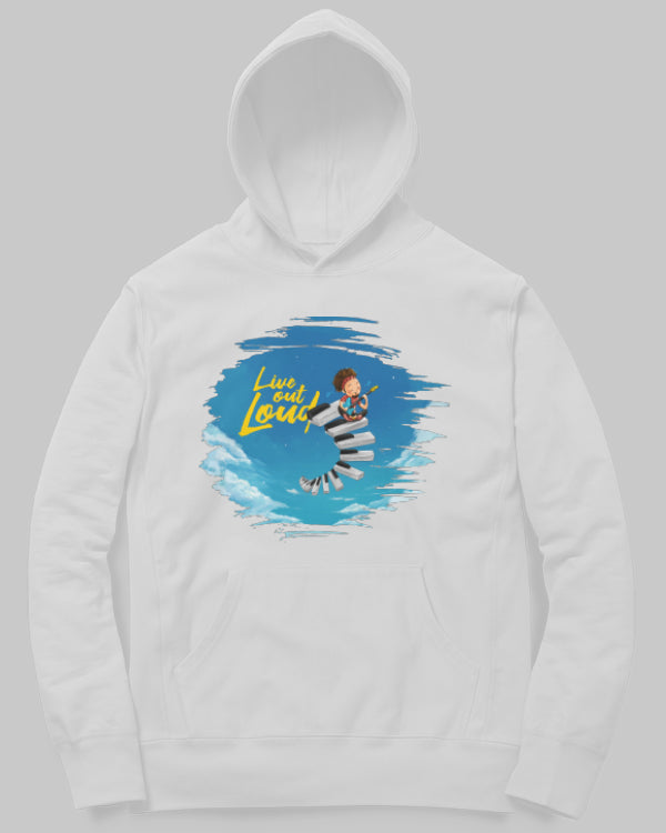 Live Out Loud Hoodie by SmilingSkull