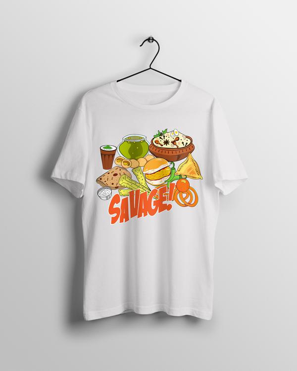 Savage Indian Food T-shirt - Calenvie